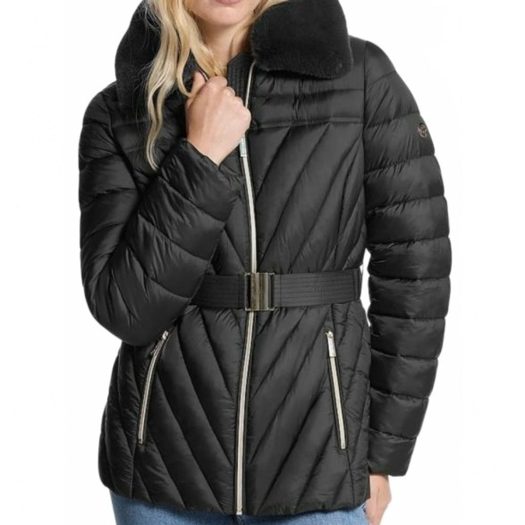 MICHAEL KORS W FX FUR TRIM en color   (4)
