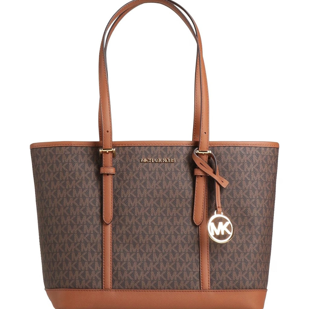 MICHAEL KORS JET SET TRAVEL LARGE en color BROWN  (2)