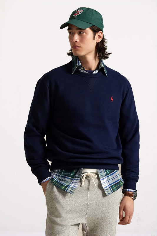 POLO RALPH LAUREN CLASSIC FIT CREWNECK en color NAVY  (1)