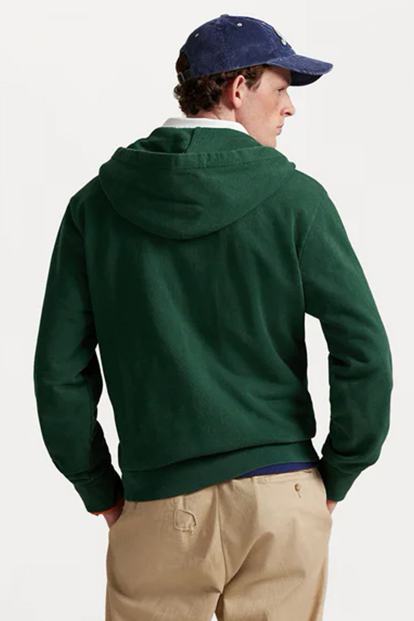 POLO RALPH LAUREN FULL ZIP HOODE en color PINE  (4)