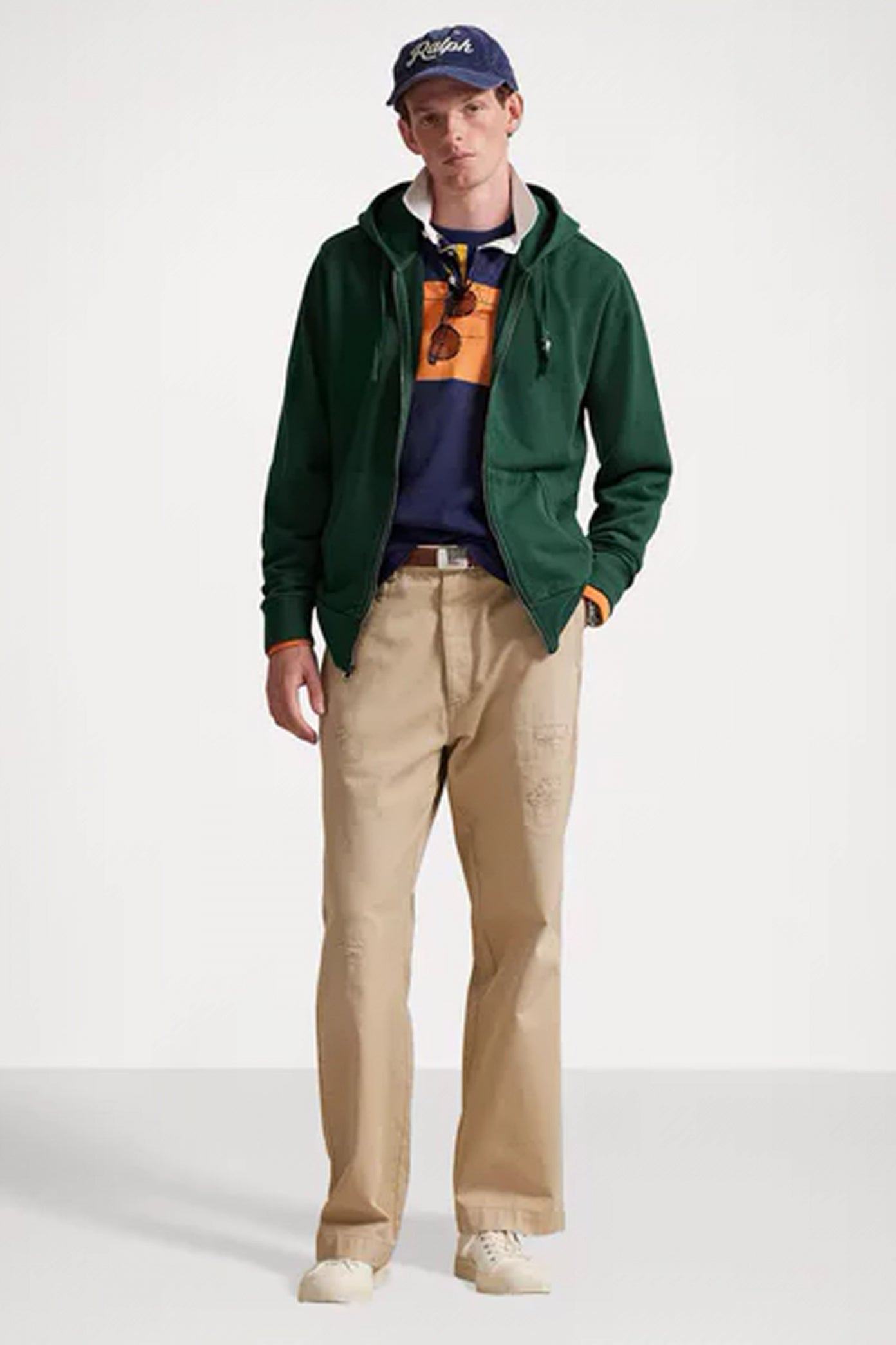 POLO RALPH LAUREN FULL ZIP HOODE en color PINE  (5)