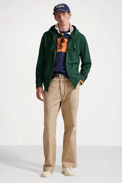 POLO RALPH LAUREN FULL ZIP HOODE en color PINE  (5)