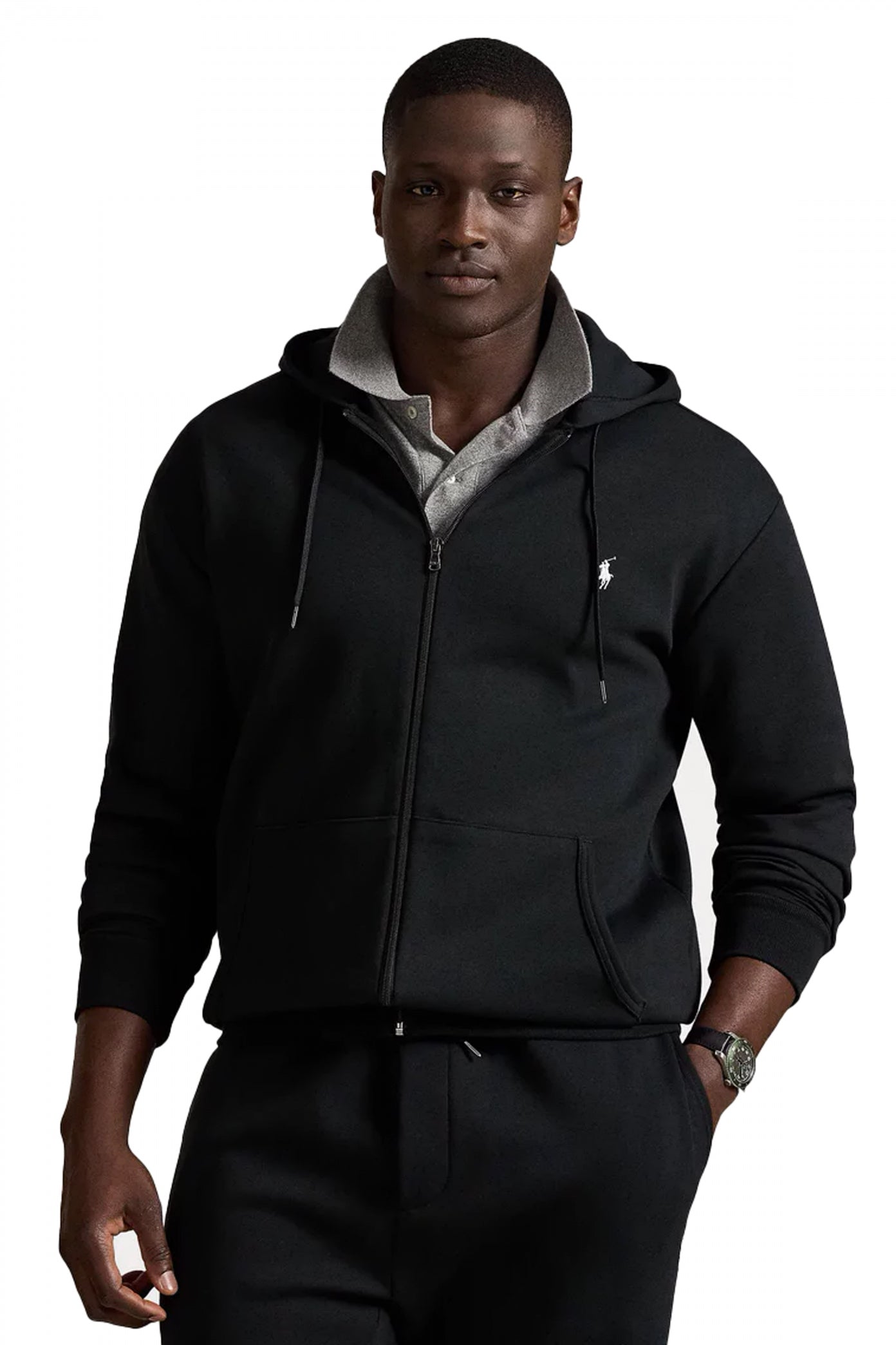 POLO RALPH LAUREN FULL ZIP HOODIE MEN' en color BLACK  (1)