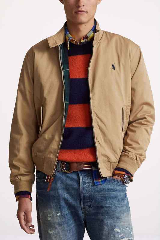 POLO RALPH LAUREN BOMBER JACKET WITH L en color CAFE  (1)