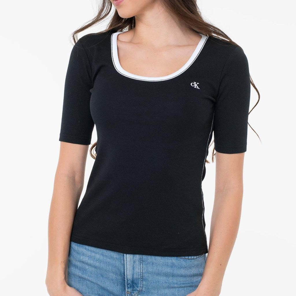 CALVIN KLEIN JEANS BABY RIB SCOO en color UB  (4)