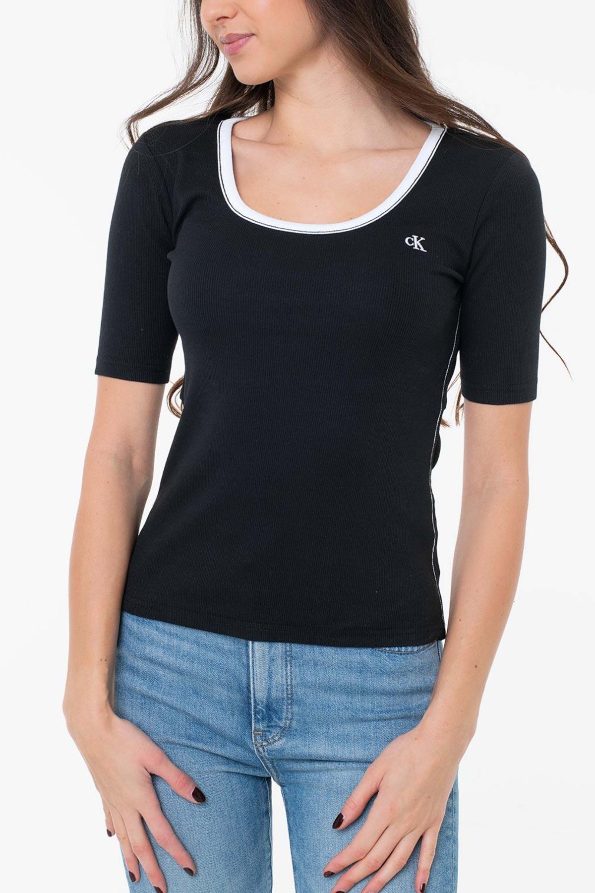 CALVIN KLEIN JEANS BABY RIB SCOO en color UB  (1)