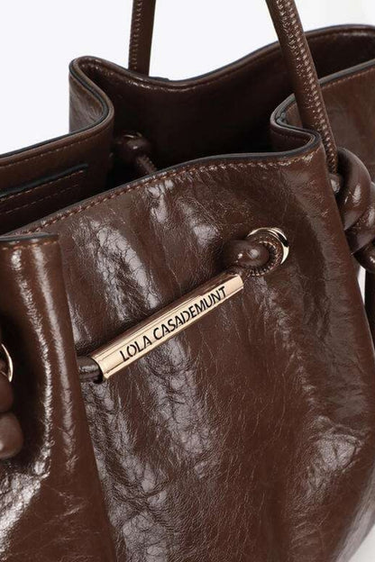 LOLA CASADEMUNT SHOPPER WITH METAL T en color   (6)