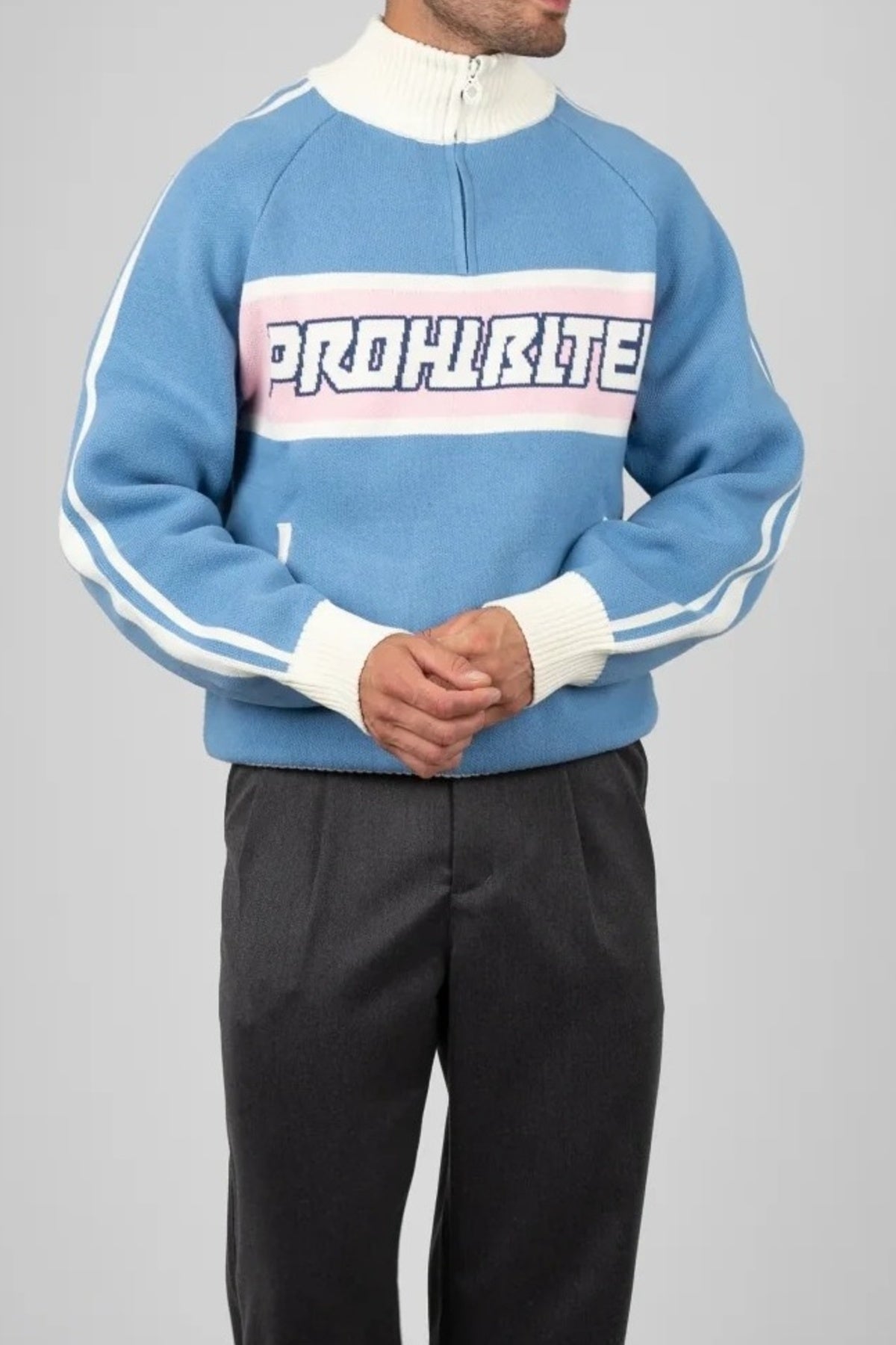 PROHIBITED LETTERMAN KNITTED QU en color   (2)