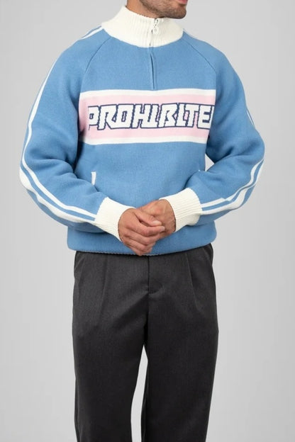 PROHIBITED LETTERMAN KNITTED QU en color   (2)