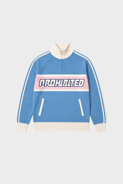 PROHIBITED LETTERMAN KNITTED QU en color   (4)