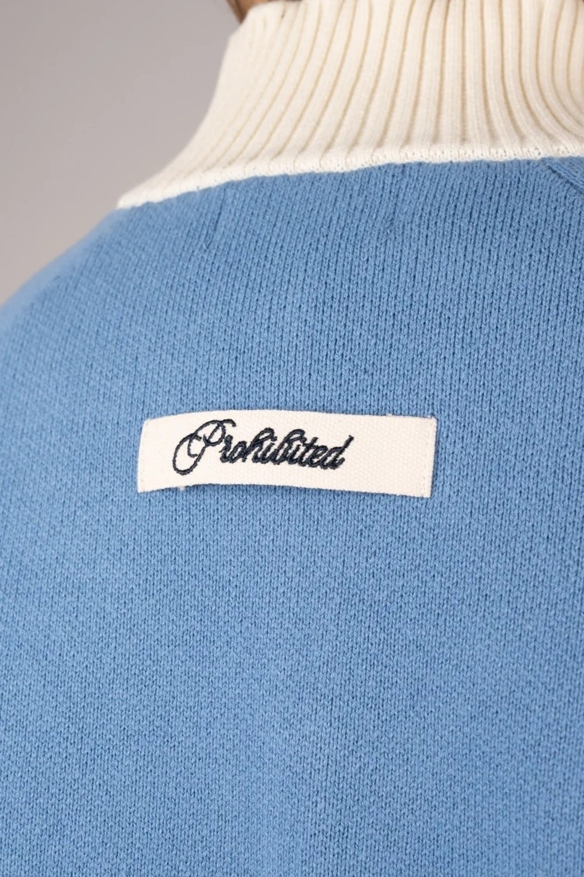 PROHIBITED LETTERMAN KNIT JACKE en color   (3)