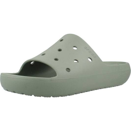 CROCS  CLASSIC SLIDE V U en color MOSS  (1)