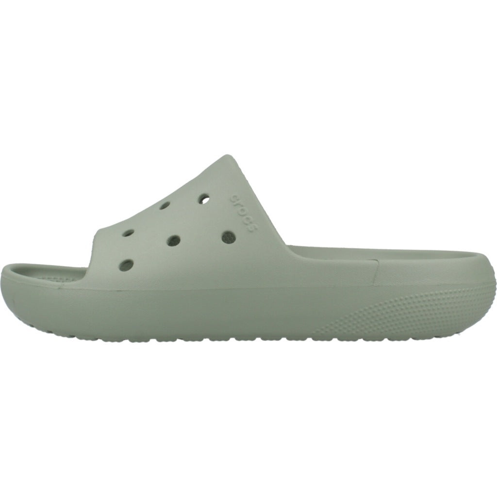 CROCS  CLASSIC SLIDE V U en color MOSS  (2)
