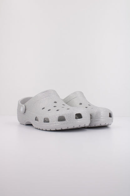 CROCS  CLASSIC GLITTER CLO en color SLVGLT  (2)