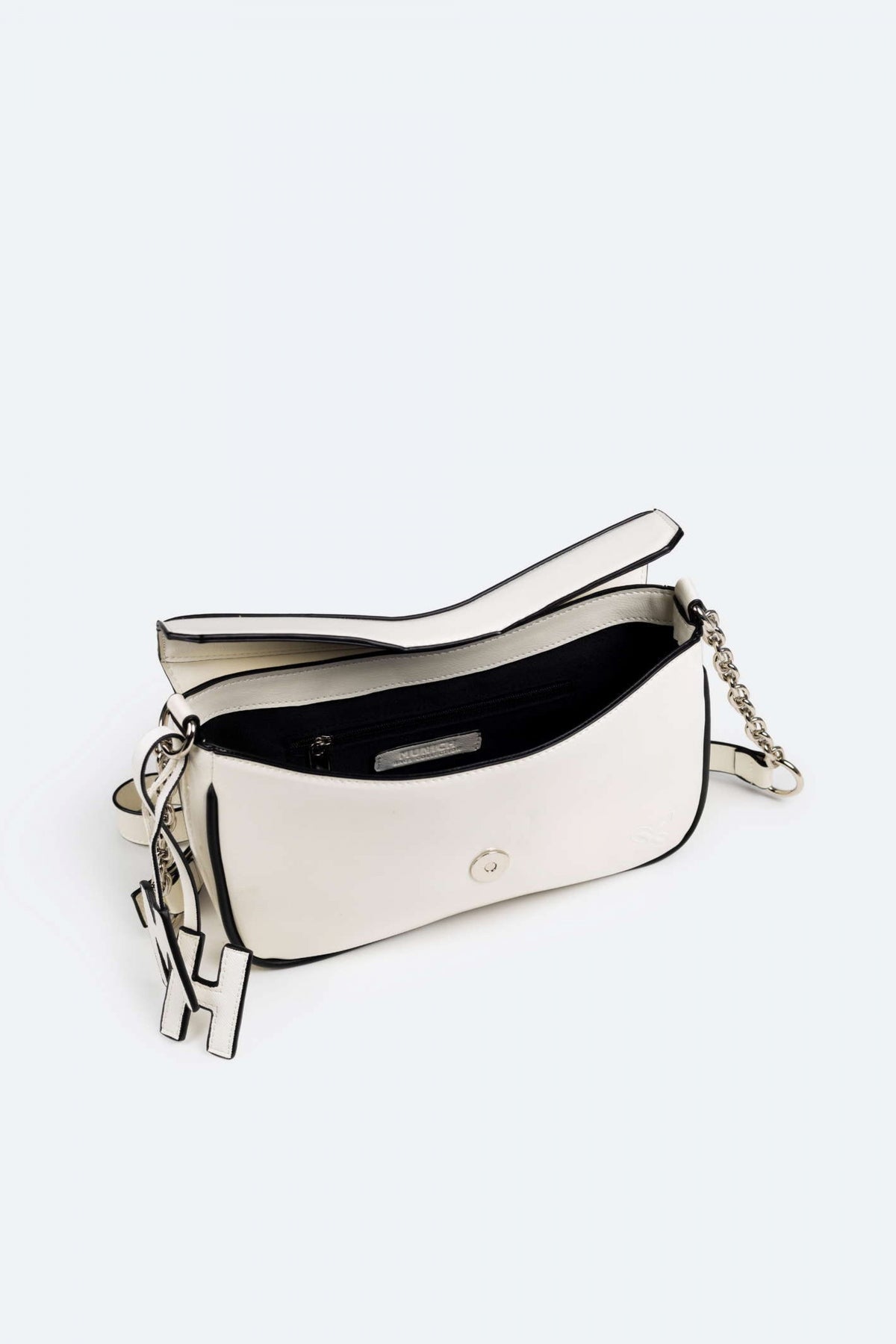 MUNICH CROSSBODY BAGUETTE M en color WHITE  (3)