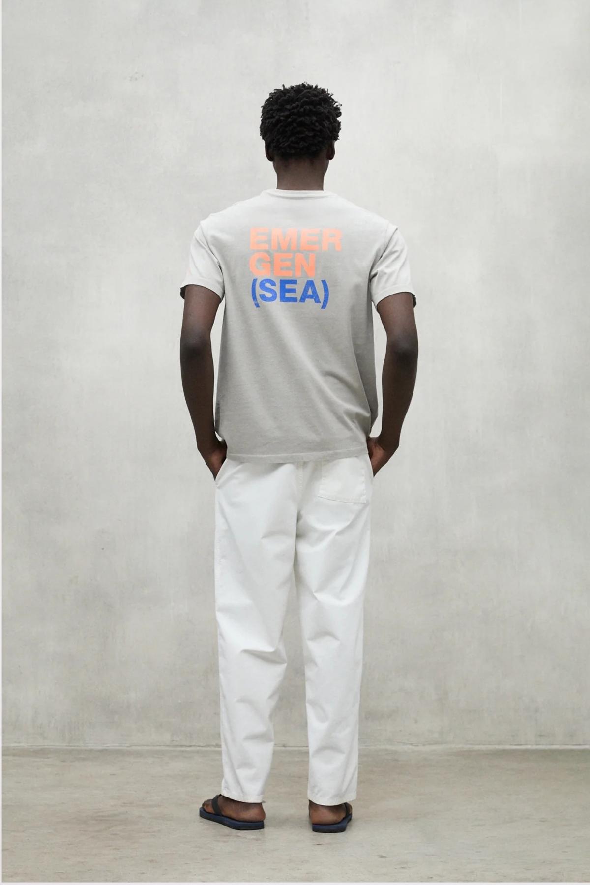 ECOALF EMERALF T- SHIRT MAN en color LGTGRY  (4)