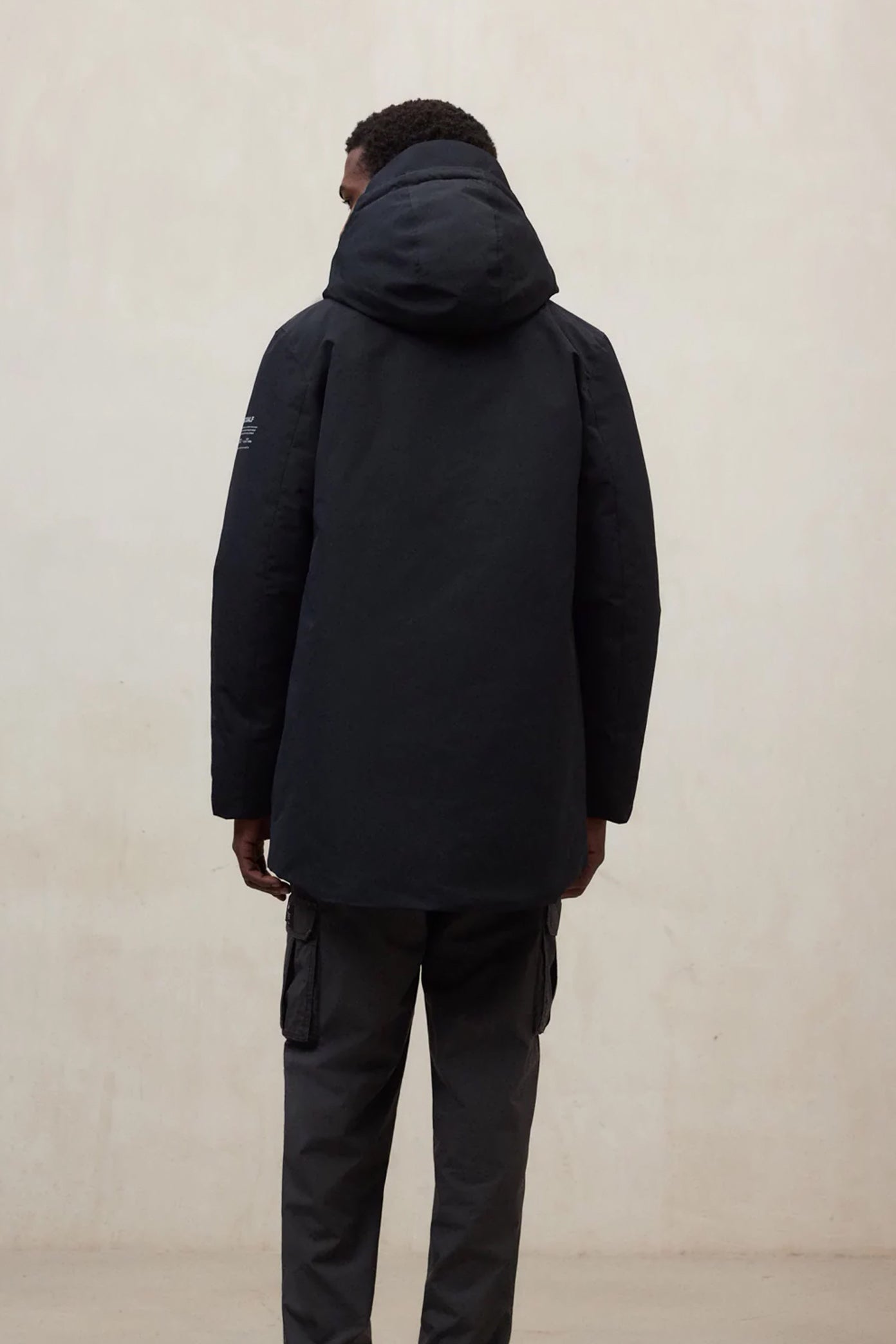 ECOALF PARKO JACKET MAN en color BLACK  (2)