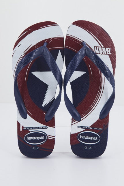 HAVAIANAS TOP MARVEL LOGOMANIA en color NVBLU  (1)