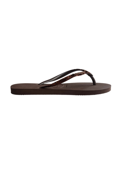 HAVAIANAS SLIM GLITTER II en color MARRON  (2)