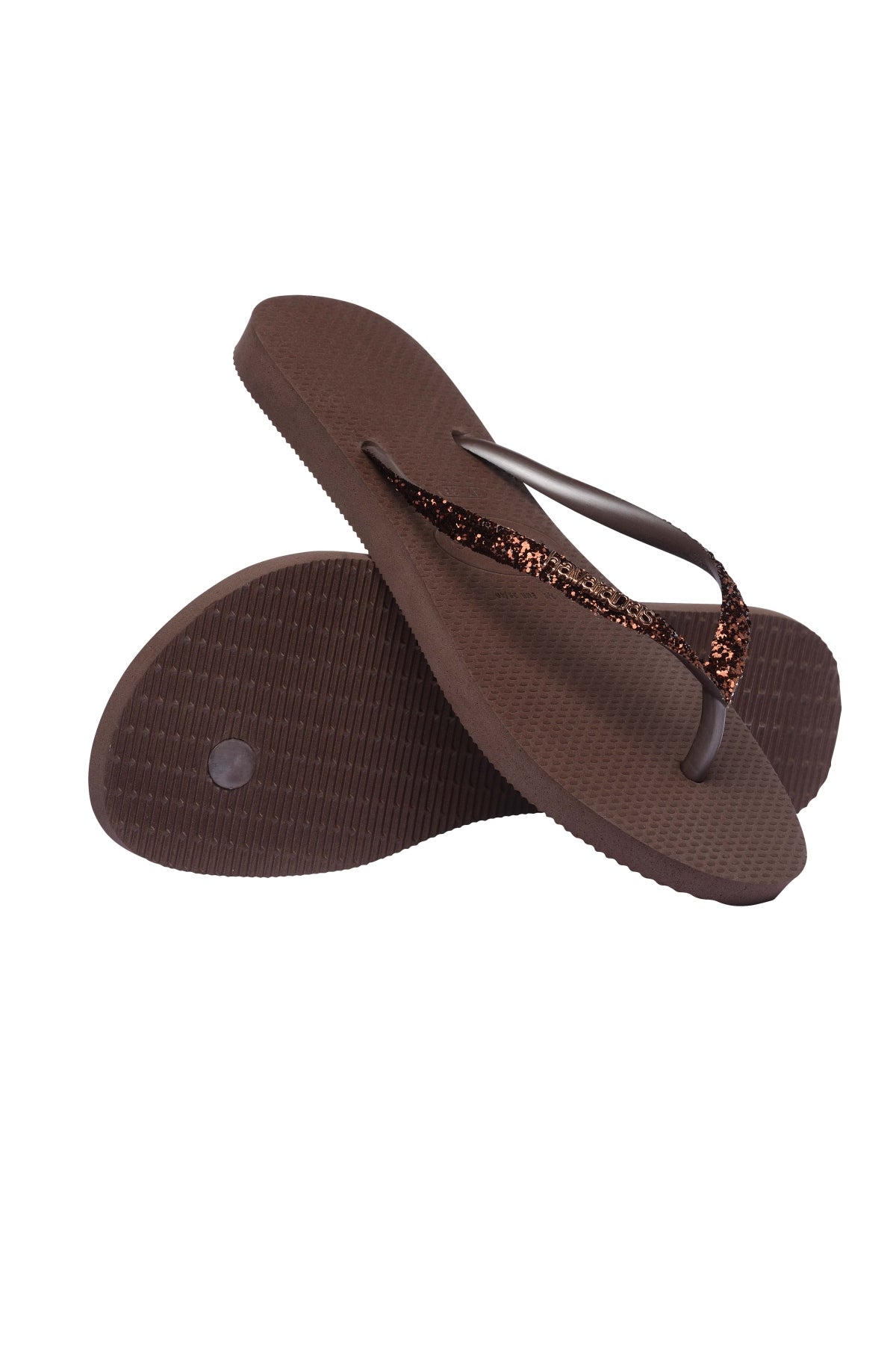 HAVAIANAS SLIM GLITTER II en color MARRON  (4)