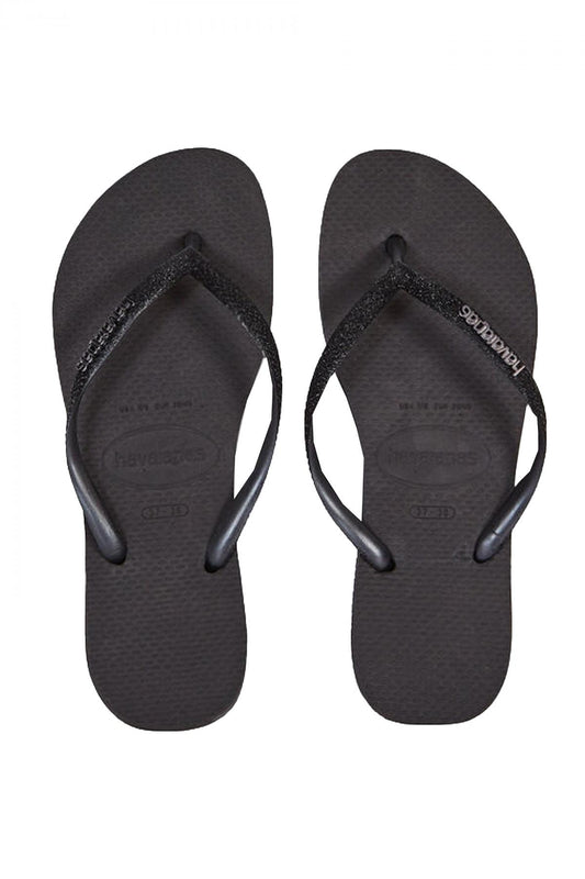 HAVAIANAS SLIM GLITTER II en color BLACK  (1)