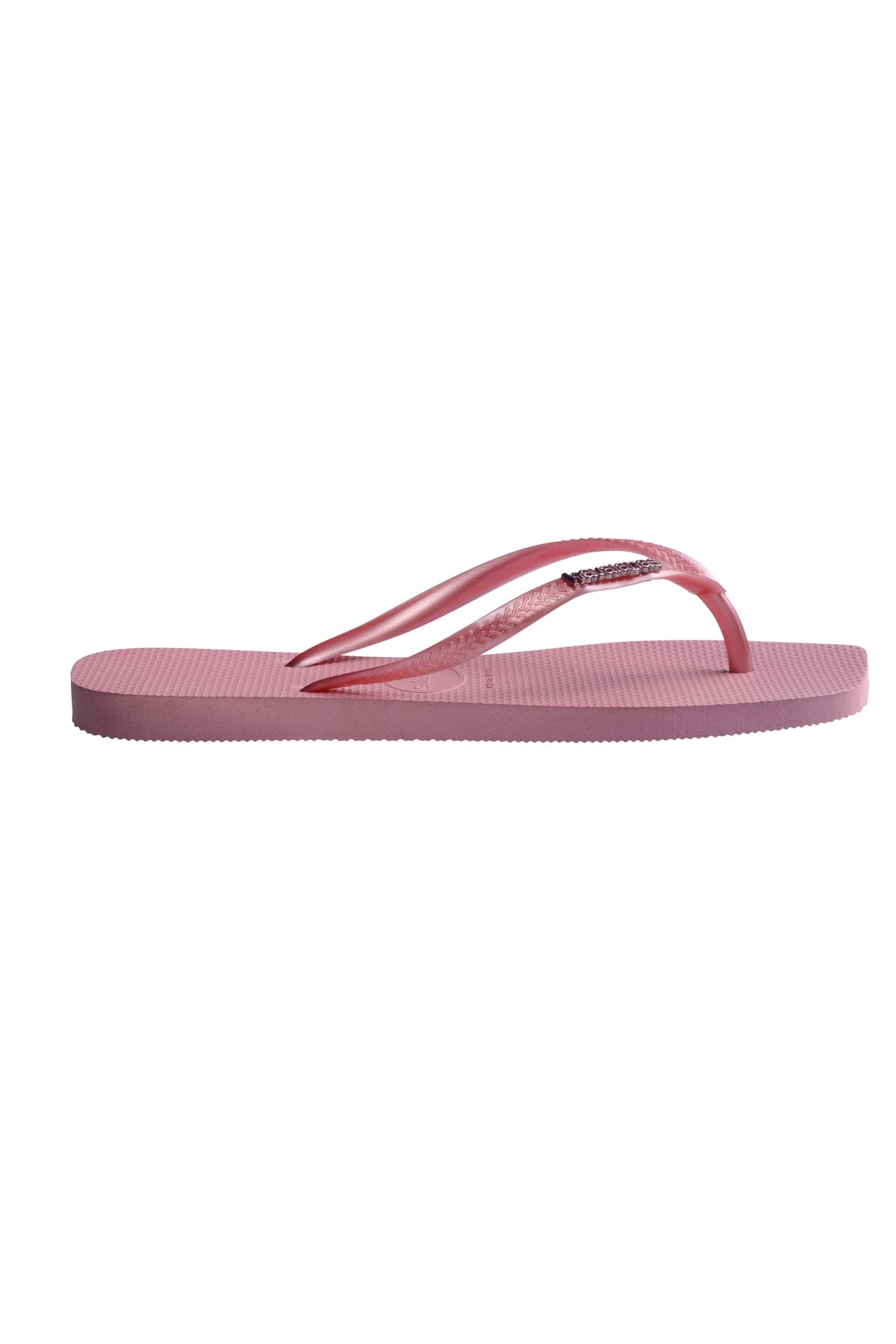 HAVAIANAS SQUARE LOGO METALLIC en color ROSA  (2)
