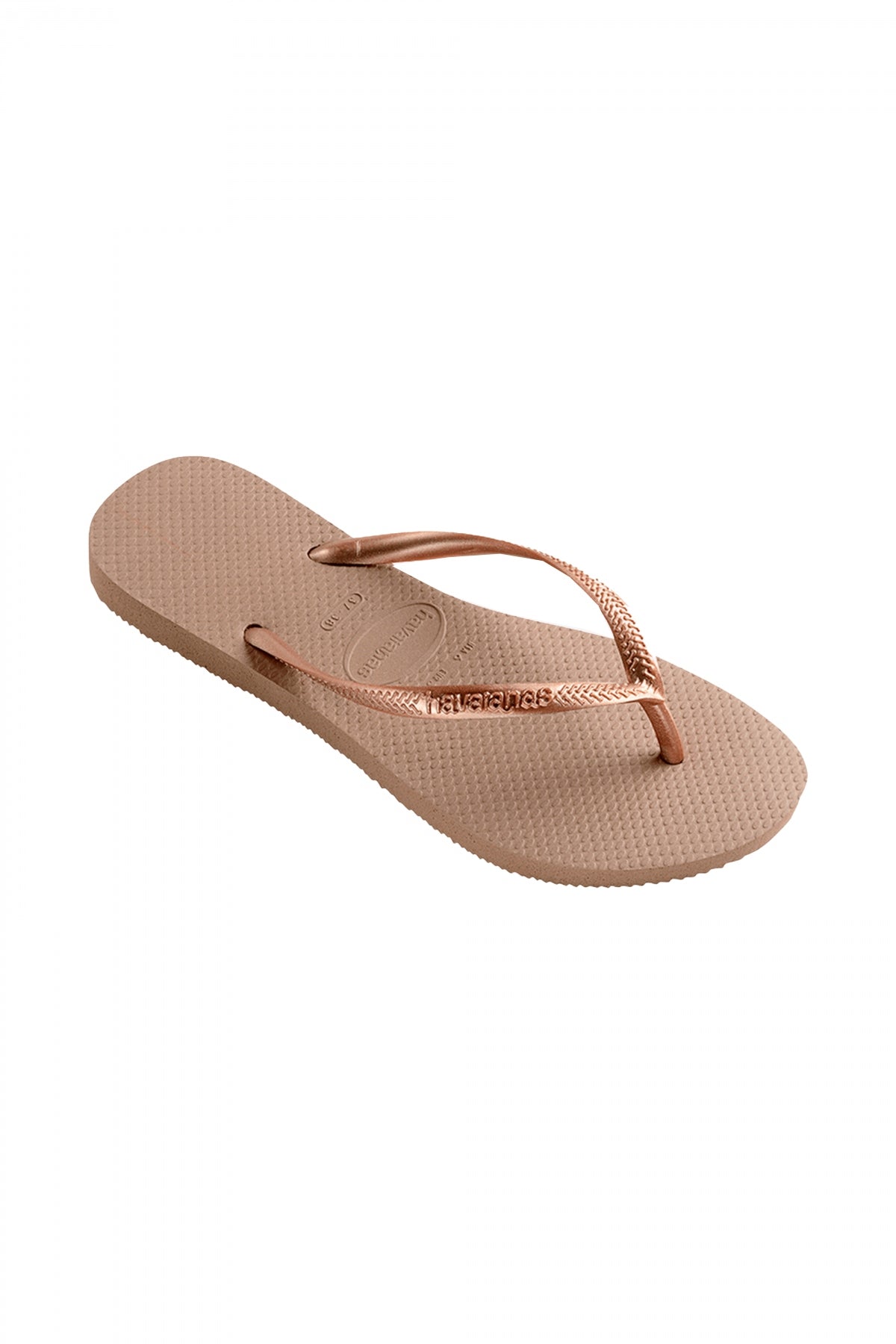 HAVAIANAS SQUARE LOGO METALLIC en color ROSEGL  (2)