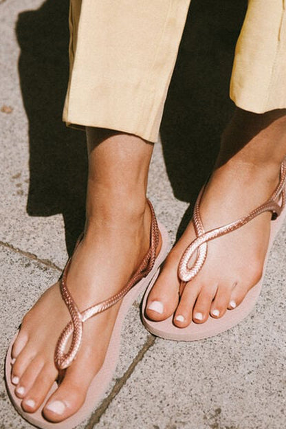 HAVAIANAS LUNA FLATFORM en color ROSE  (4)