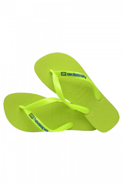 HAVAIANAS BRASIL LOGO NEON en color LIME  (4)