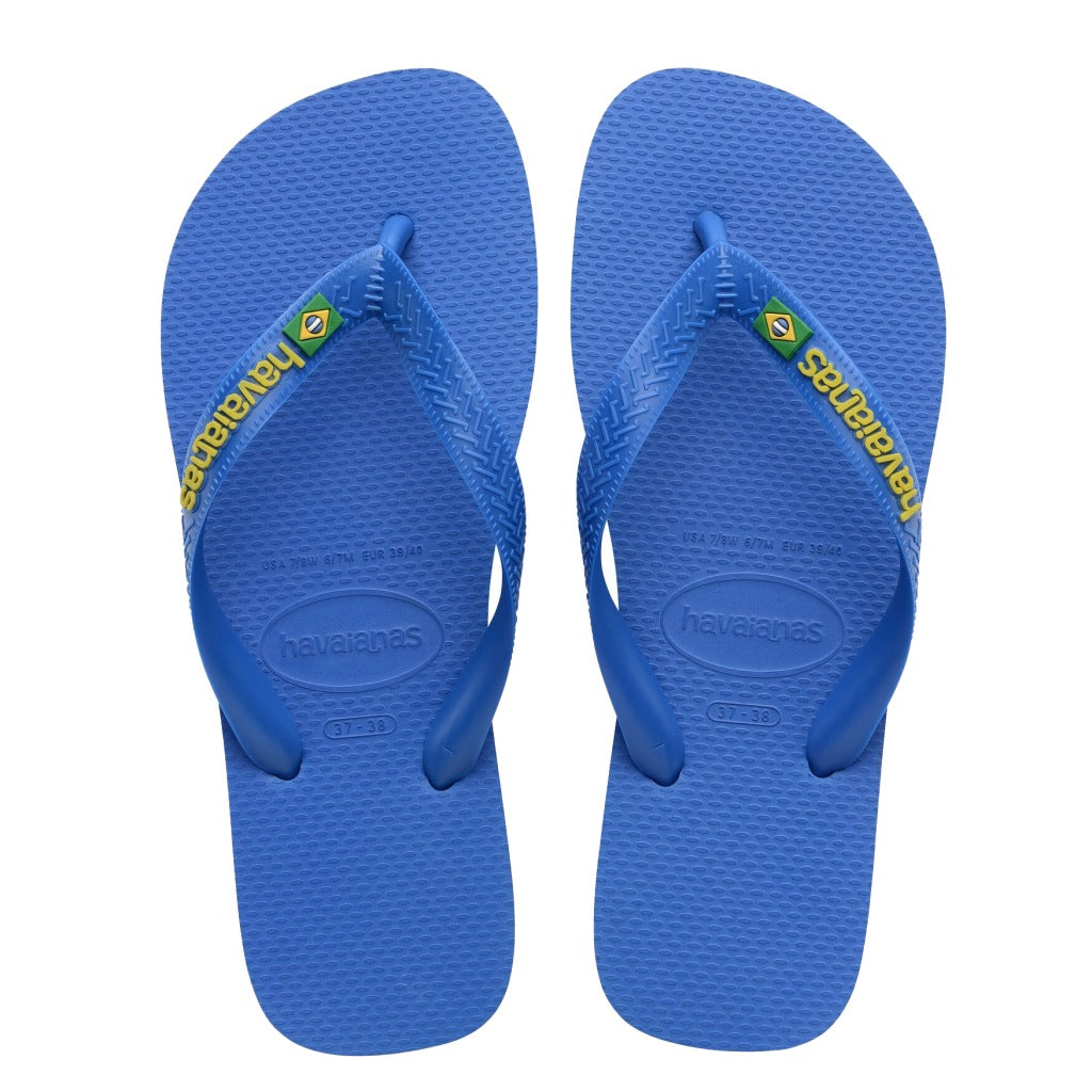 HAVAIANAS BRASIL LOGO NEON en color BLUE  (5)