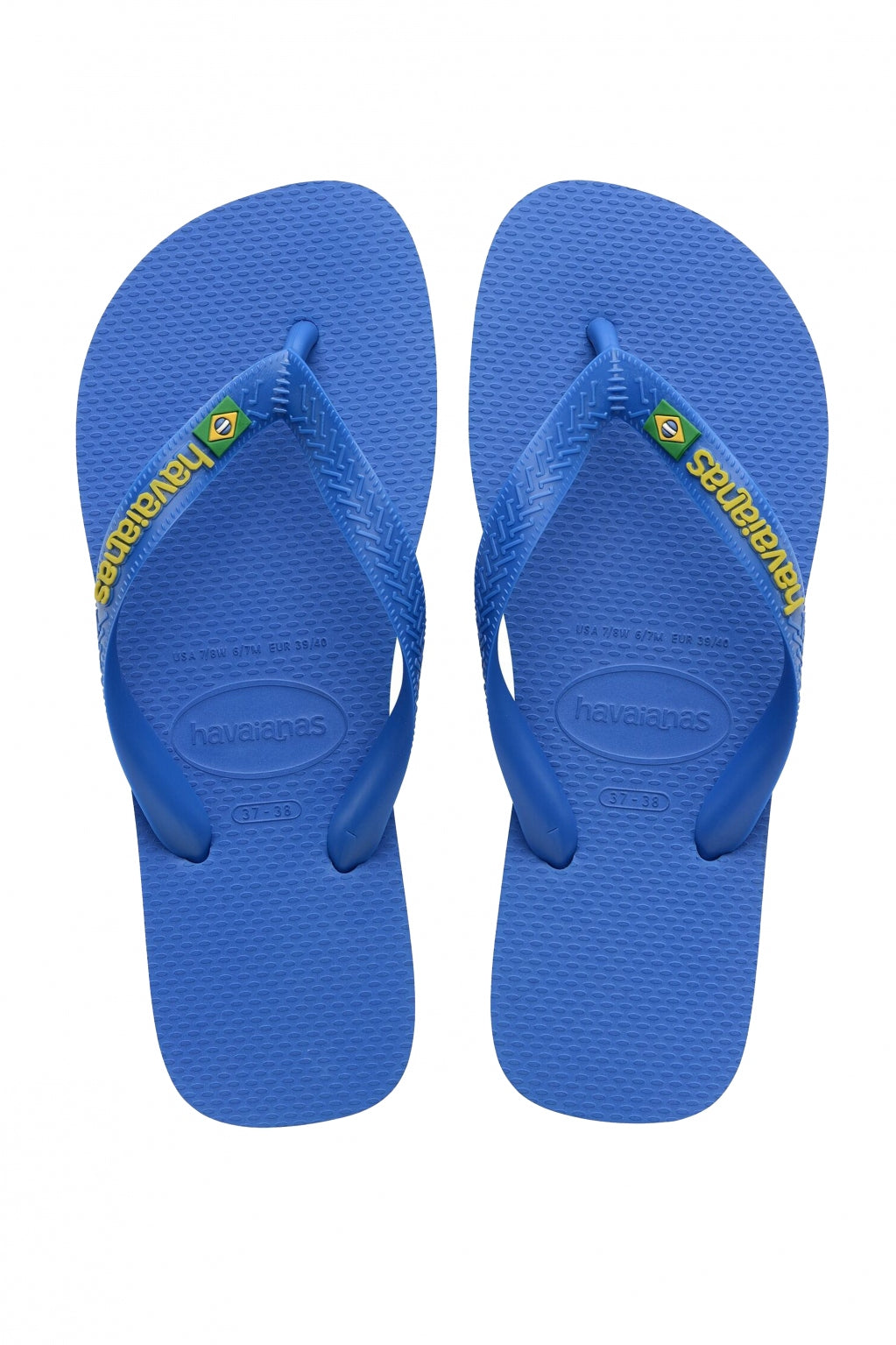 HAVAIANAS BRASIL LOGO NEON en color BLUE  (1)