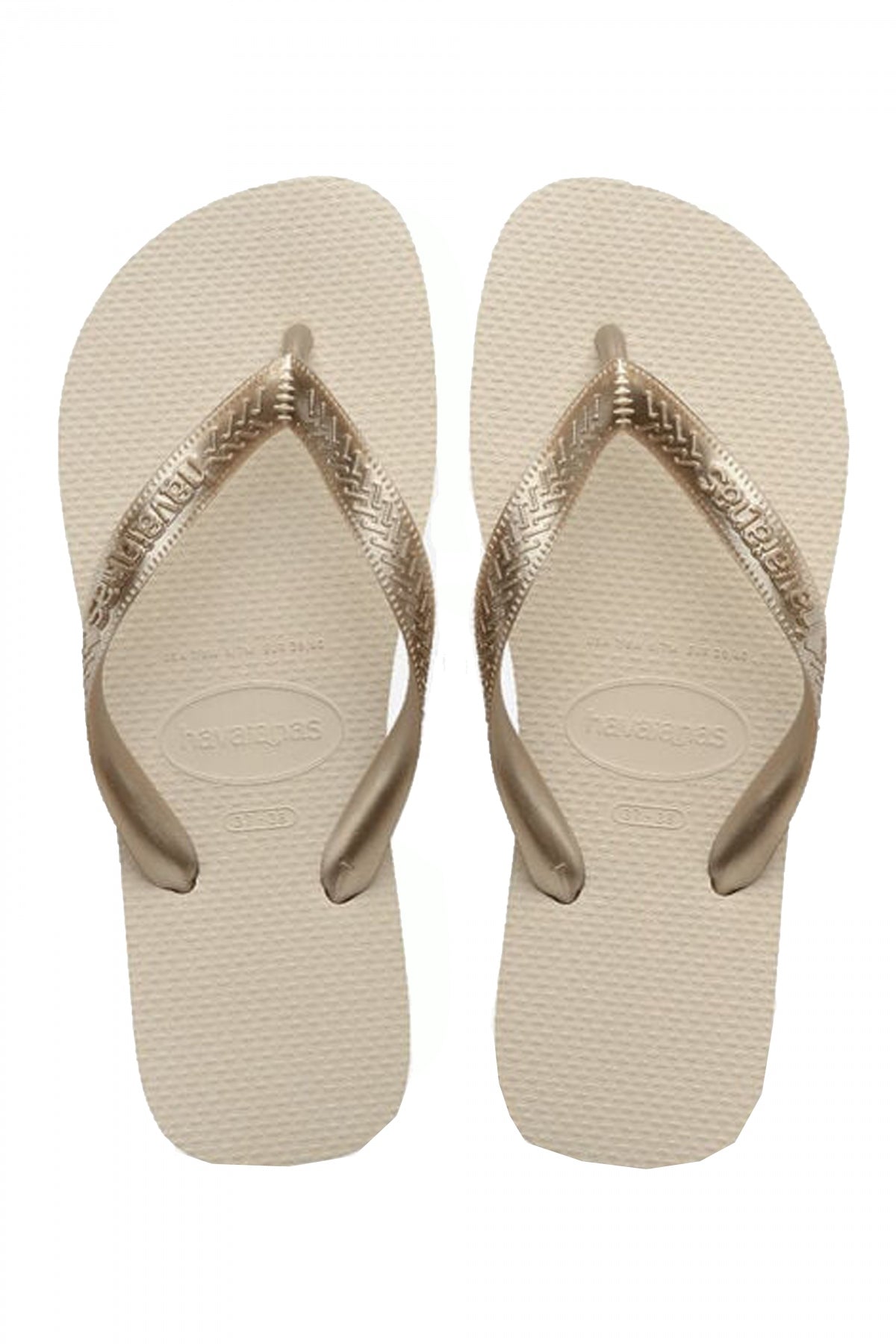 HAVAIANAS TOP TIRAS SENSES en color BEIGE  (1)