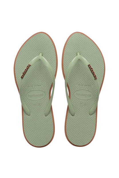 HAVAIANAS SLIM POINT en color VERDE  (1)