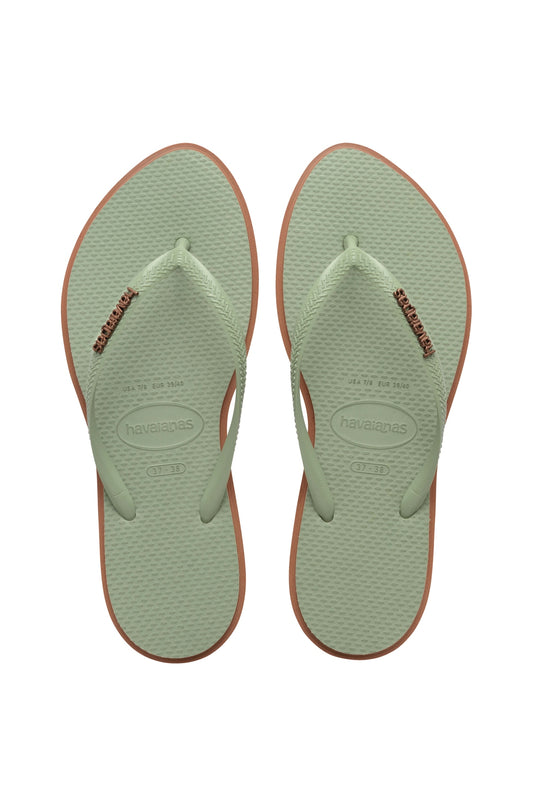 HAVAIANAS SLIM POINT en color VERDE  (1)