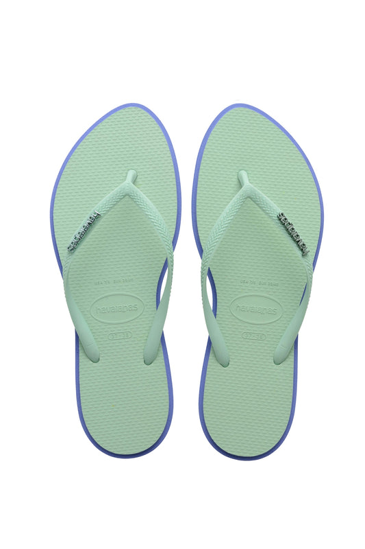 HAVAIANAS SLIM POINT en color AZVRDE  (1)