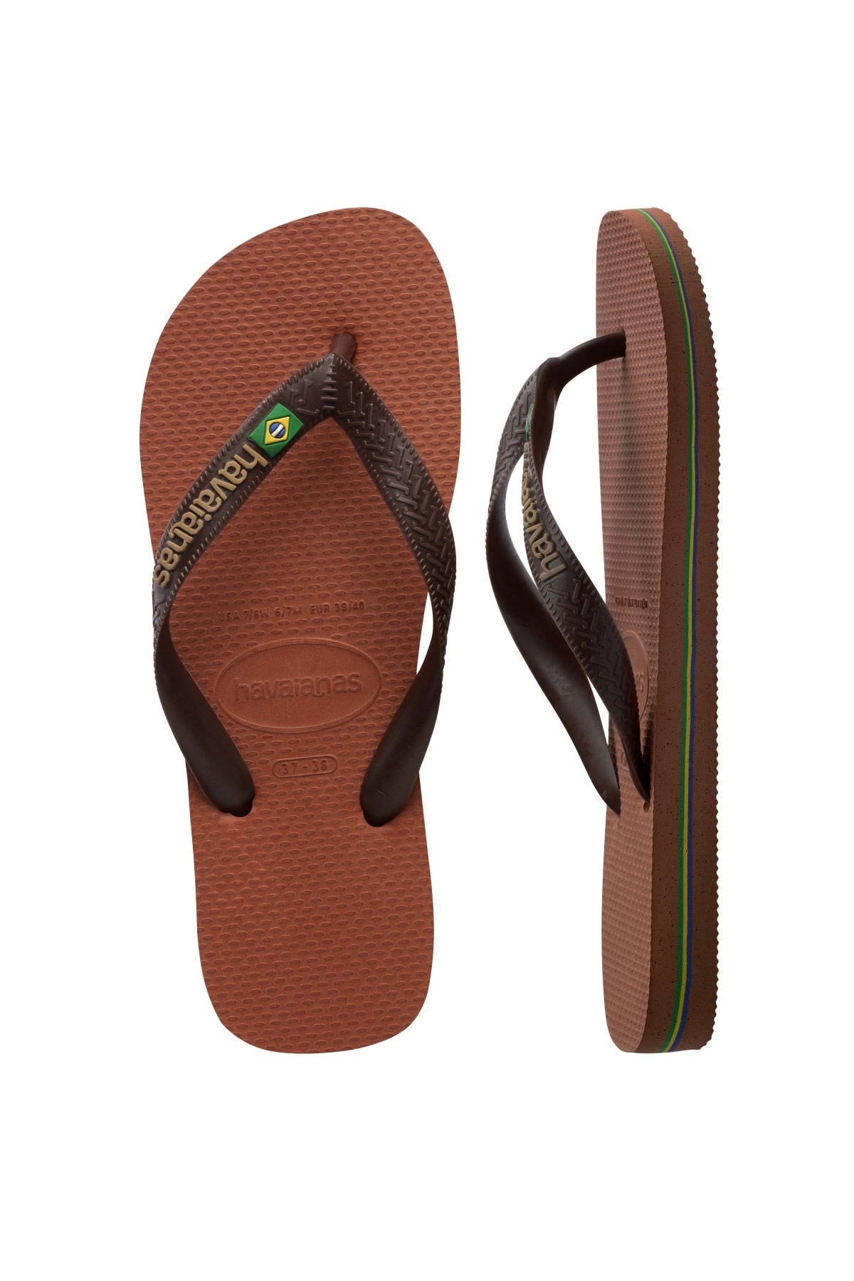 HAVAIANAS  BRASIL LOGO en color MARRON  (3)