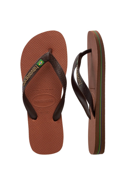 HAVAIANAS  BRASIL LOGO en color MARRON  (3)