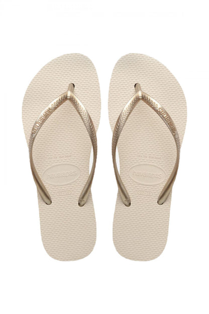 HAVAIANAS SLIM FLATFORM en color BEIGE  (1)