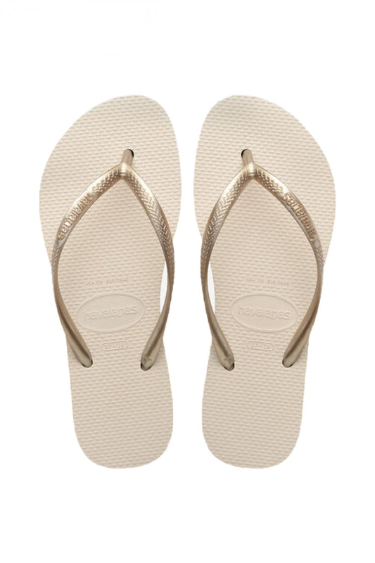 HAVAIANAS SLIM FLATFORM en color BEIGE  (1)