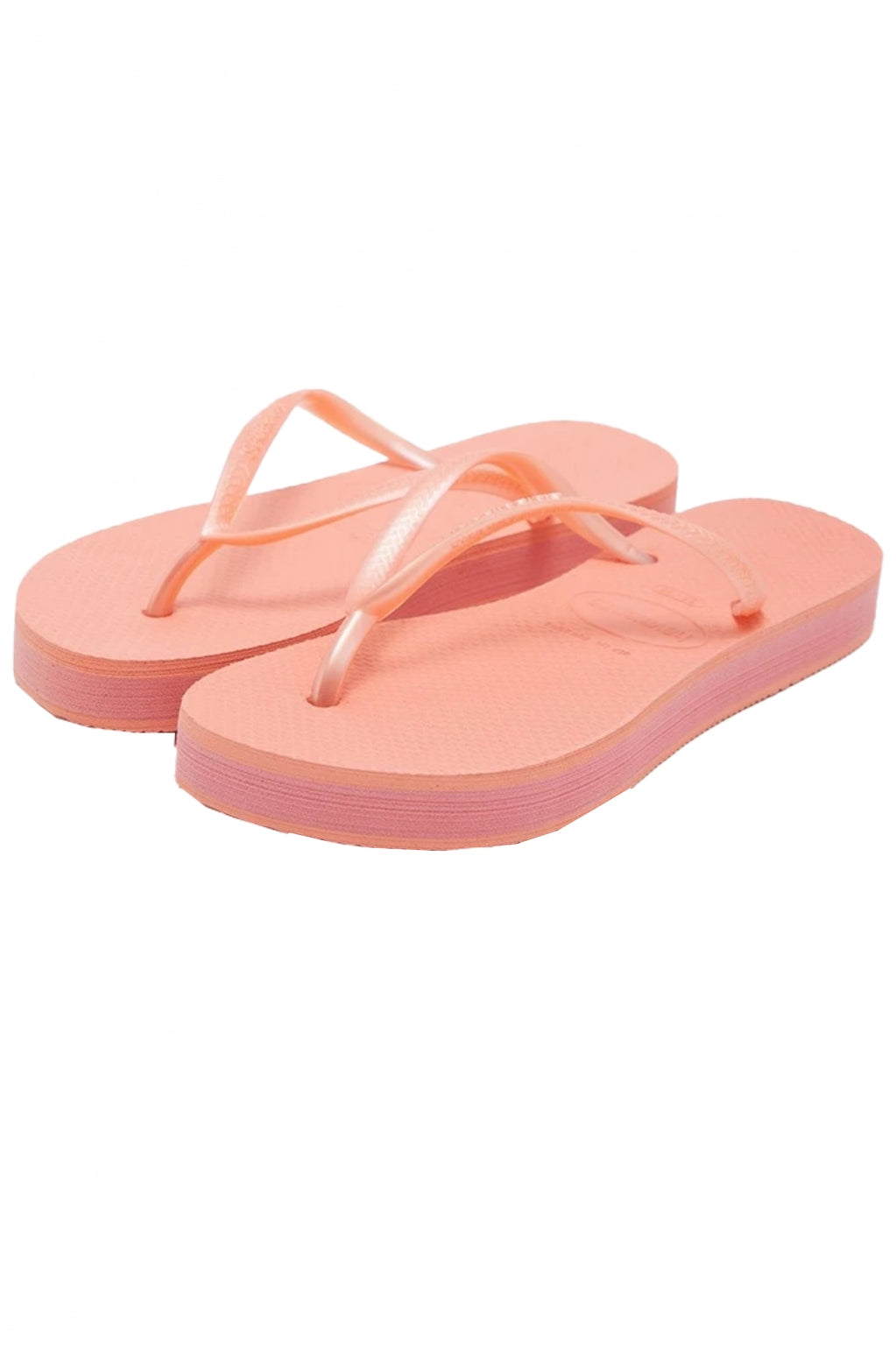HAVAIANAS SLIM FLATFORM en color PEACH  (2)
