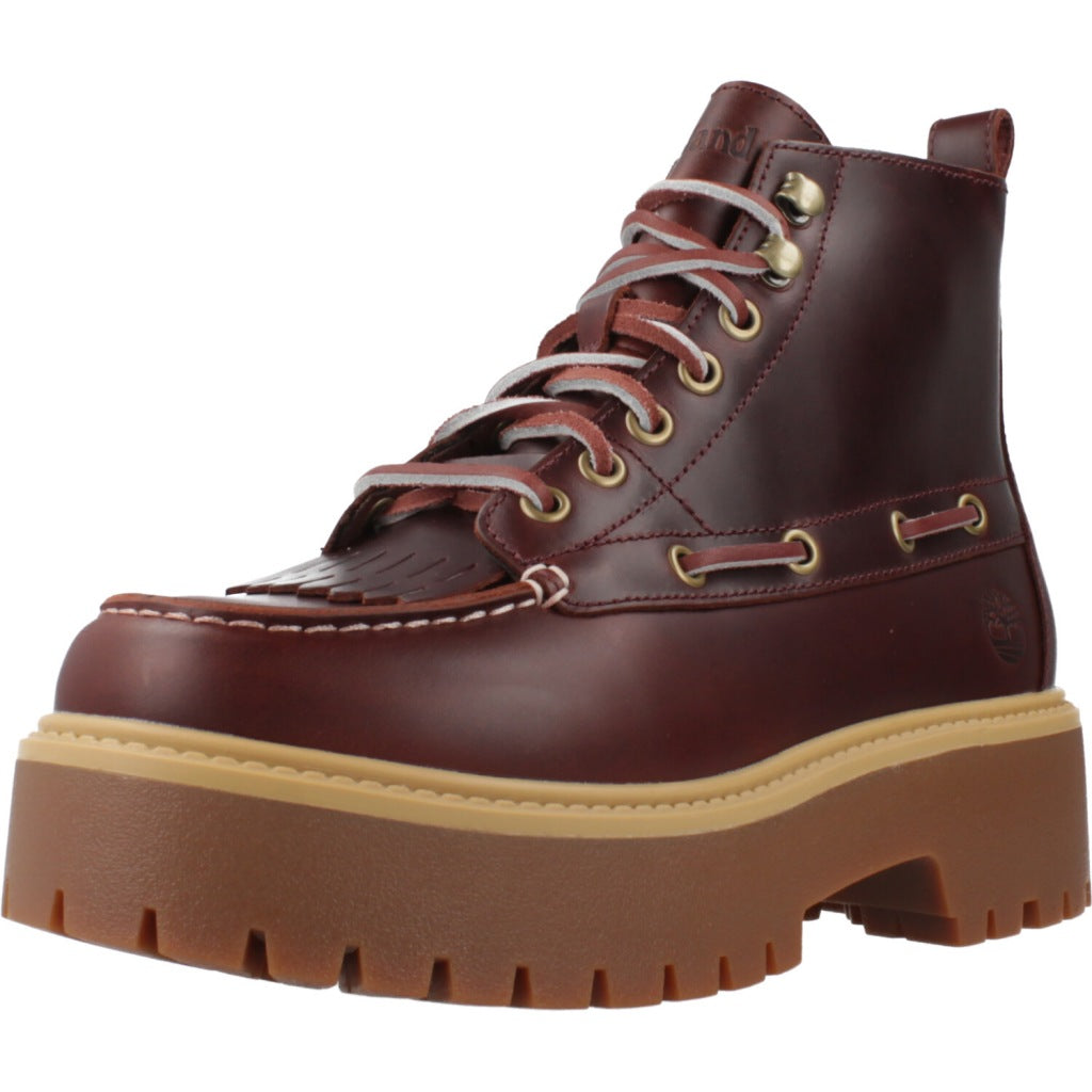 TIMBERLAND STONE STREET MID LAC en color BURGUNDY  (1)