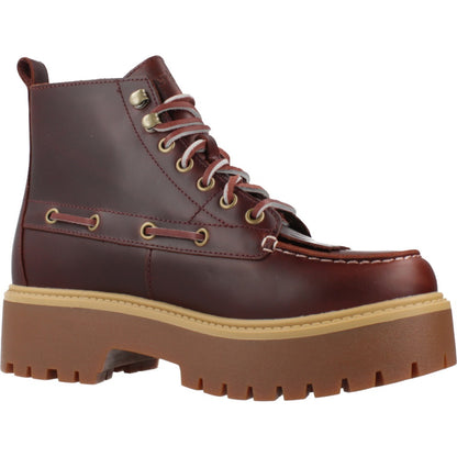 TIMBERLAND STONE STREET MID LAC en color BURGUNDY  (5)