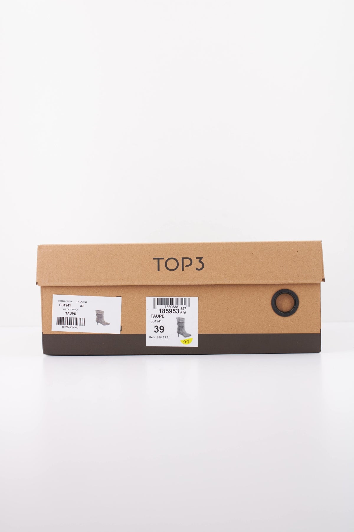 TOP BOTA CORTA ARRUGADA en color TAUPE  (6)