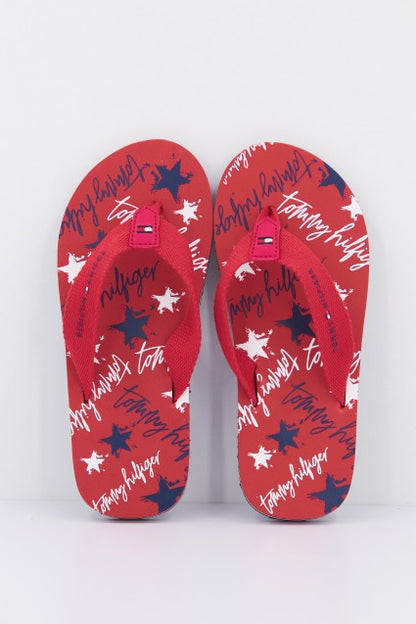 TOMMY HILFIGER STARS PRINT FLIP FLO en color RED  (1)