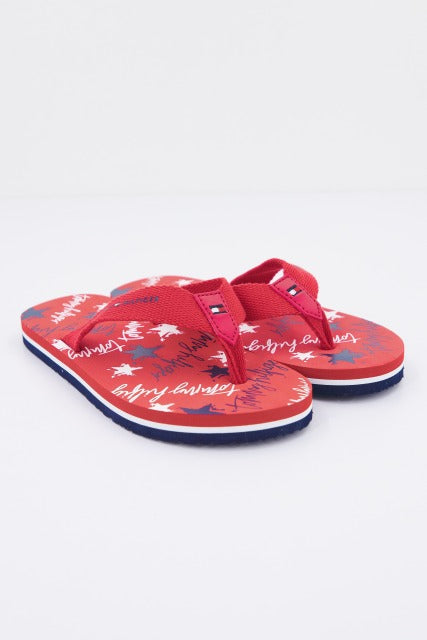 TOMMY HILFIGER STARS PRINT FLIP FLO en color RED  (2)