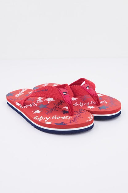 TOMMY HILFIGER STARS PRINT FLIP FLO en color RED  (2)
