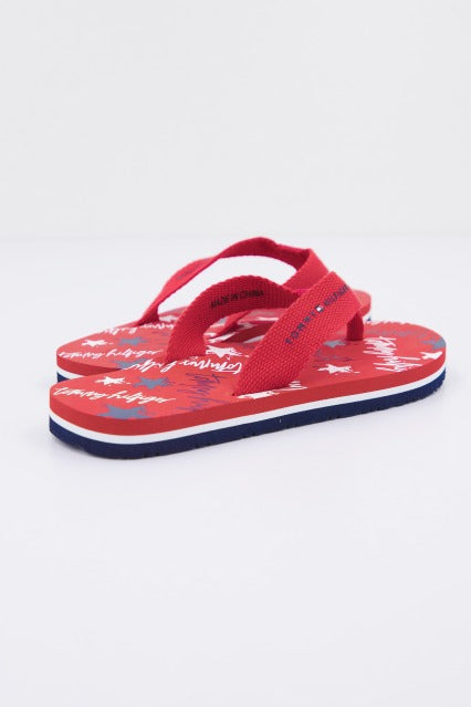 TOMMY HILFIGER STARS PRINT FLIP FLO en color RED  (3)