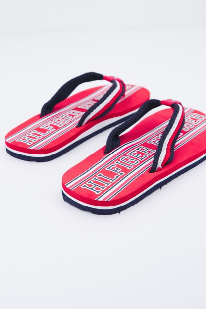 TOMMY HILFIGER LOGO PRINT FLIP FLOP en color XRED  (3)
