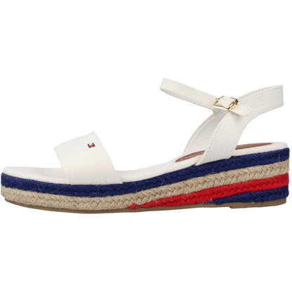 TOMMY HILFIGER ROPE WEDGE SANDAL en color BIANCO  (2)