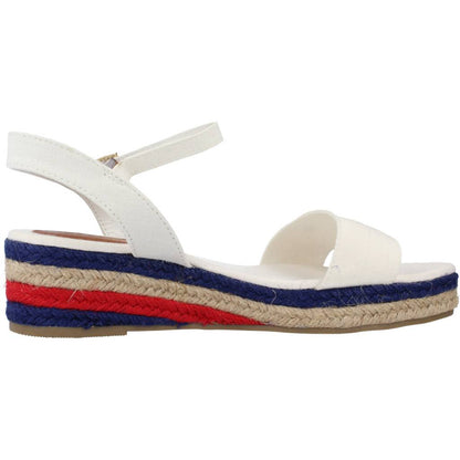 TOMMY HILFIGER ROPE WEDGE SANDAL en color BIANCO  (4)